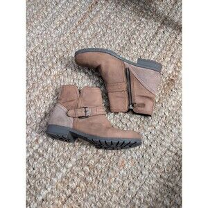 Hotter Boots 8 Comfort Concepts “Lotty” Suede Leather Buckle Boots Womens